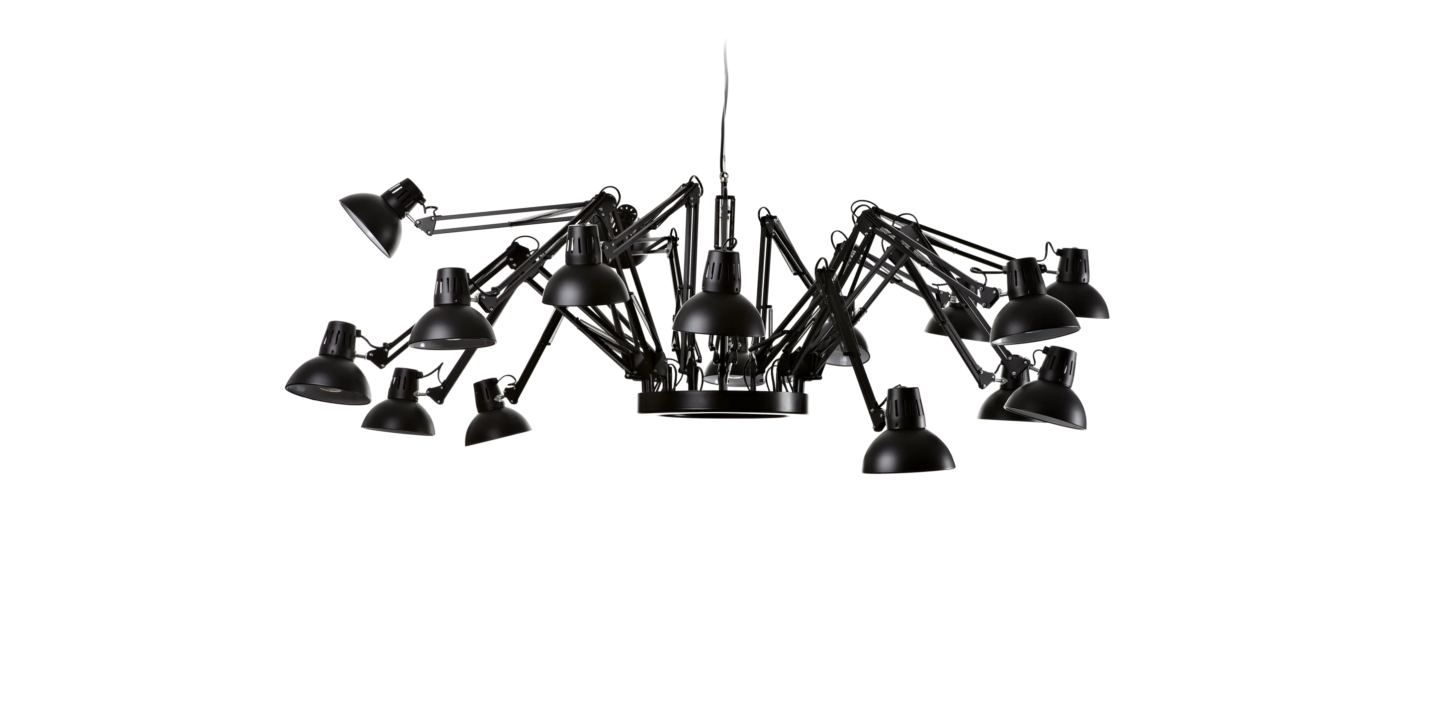 Dear Ingo suspension light black dynamic shape 2 front side
